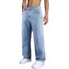 imageJMIERR Mens Baggy Jeans Wide Leg Skater Hip Hop Denim Pants Y2K Vintage Loose Fit StreetwearBeau Blue