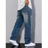 imageJMIERR Mens Baggy Jeans Wide Leg Skater Hip Hop Denim Pants Y2K Vintage Loose Fit StreetwearBlue
