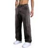 imageJMIERR Mens Baggy Jeans Wide Leg Skater Hip Hop Denim Pants Y2K Vintage Loose Fit StreetwearDark Grey