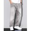 imageJMIERR Mens Baggy Jeans Wide Leg Skater Hip Hop Denim Pants Y2K Vintage Loose Fit StreetwearLight Grey