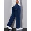 imageJMIERR Mens Baggy Jeans Wide Leg Skater Hip Hop Denim Pants Y2K Vintage Loose Fit StreetwearNavy Blue