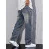 imageJMIERR Mens Baggy Jeans Wide Leg Skater Hip Hop Denim Pants Y2K Vintage Loose Fit StreetwearRetro Blue