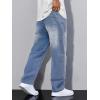 imageJMIERR Mens Baggy Jeans Wide Leg Skater Hip Hop Denim Pants Y2K Vintage Loose Fit StreetwearSky Blue