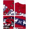 imageJMIERR Mens Cable Knit Pullover Sweater Casual Long Sleeve Stand Collar Button Knitted SweatersXmas Red2 Reindeer