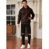 imageJMIERR Mens Casual Cotton Hooded Collar Drawstring Hoodies Pullover Sweatshirts Casual Long Sleeve ShirtsChicory Coffee