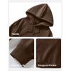 imageJMIERR Mens Casual Cotton Hooded Collar Drawstring Hoodies Pullover Sweatshirts Casual Long Sleeve ShirtsChicory Coffee