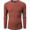 imageJMIERR Mens Fall Crewneck Shirt Long Sleeve AntiWrinkle Casual Muscle T Shirts Workout Slim FittedF Gold Flame