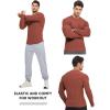 imageJMIERR Mens Fall Crewneck Shirt Long Sleeve AntiWrinkle Casual Muscle T Shirts Workout Slim FittedF Gold Flame