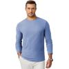 imageJMIERR Mens Fall Crewneck Shirt Long Sleeve AntiWrinkle Casual Muscle T Shirts Workout Slim FittedF Sky Blue