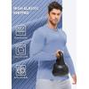 imageJMIERR Mens Fall Crewneck Shirt Long Sleeve AntiWrinkle Casual Muscle T Shirts Workout Slim FittedF Sky Blue