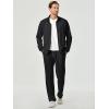 imageJMIERR Mens Tracksuit 2 Piece Set Full Zip Casual Sweatsuit Jogging Suits with Jogger Jackets and Pants Warm Up OutfitsBlack
