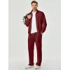 imageJMIERR Mens Tracksuit 2 Piece Set Full Zip Casual Sweatsuit Jogging Suits with Jogger Jackets and Pants Warm Up OutfitsBurgundy
