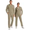 imageJMIERR Mens Tracksuit 2 Piece Set Full Zip Casual Sweatsuit Jogging Suits with Jogger Jackets and Pants Warm Up OutfitsKhaki