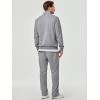 imageJMIERR Mens Tracksuit 2 Piece Set Full Zip Casual Sweatsuit Jogging Suits with Jogger Jackets and Pants Warm Up OutfitsLight Grey