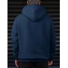imageJMIERR Mens Casual Cotton Hoodies Drawstring Quarter Zip Pullover Sweatshirts06 Blue