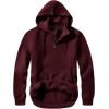 imageJMIERR Mens Casual Cotton Hoodies Drawstring Quarter Zip Pullover Sweatshirts06 Wine Red