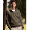 imageJMIERR Mens Casual Cotton Hoodies Drawstring Quarter Zip Pullover Sweatshirts07 Dusty Olive