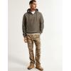 imageJMIERR Mens Casual Cotton Hoodies Drawstring Quarter Zip Pullover Sweatshirts07 Dusty Olive