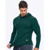 imageJMIERR Mens Fashion Hoodies Fleece Long Sleeve Athletic Sweatshirt Pullover T ShirtsDark Green