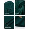 imageJMIERR Mens Fashion Hoodies Fleece Long Sleeve Athletic Sweatshirt Pullover T ShirtsDark Green