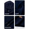 imageJMIERR Mens Fashion Hoodies Fleece Long Sleeve Athletic Sweatshirt Pullover T ShirtsNavy Blue