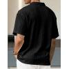 imageJMIERR Mens Polo Shirt Knit Button Casual Short Sleeve Summer Vacation Beach Stretchy Golf ShirtsBlack