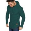 imageJMIERR Mens Fashion Hoodies Fleece Long Sleeve Athletic Sweatshirt Pullover T ShirtsDark Green