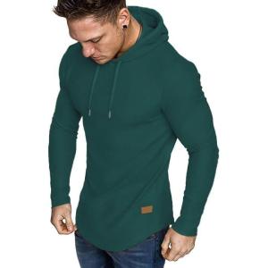 imageJMIERR Mens Fashion Hoodies Fleece Long Sleeve Athletic Sweatshirt Pullover T ShirtsDark Green