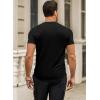 imageJMIERR Mens Short Sleeve T Shirt Summer Muscle Slim Fitted Crewneck Longline Tees Shirts for Gym Workout0 Black