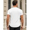 imageJMIERR Mens Short Sleeve T Shirt Summer Muscle Slim Fitted Crewneck Longline Tees Shirts for Gym Workout1 White