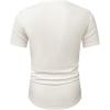 imageJMIERR Mens Short Sleeve T Shirt Summer Muscle Slim Fitted Crewneck Longline Tees Shirts for Gym Workout1 White