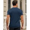 imageJMIERR Mens Short Sleeve T Shirt Summer Muscle Slim Fitted Crewneck Longline Tees Shirts for Gym WorkoutB Dark Blue