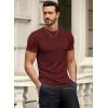 imageJMIERR Mens Short Sleeve T Shirt Summer Muscle Slim Fitted Crewneck Longline Tees Shirts for Gym WorkoutB Red