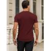 imageJMIERR Mens Short Sleeve T Shirt Summer Muscle Slim Fitted Crewneck Longline Tees Shirts for Gym WorkoutB Red