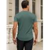 imageJMIERR Mens Short Sleeve T Shirt Summer Muscle Slim Fitted Crewneck Longline Tees Shirts for Gym WorkoutC Light Green