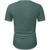 imageJMIERR Mens Short Sleeve T Shirt Summer Muscle Slim Fitted Crewneck Longline Tees Shirts for Gym WorkoutC Light Green