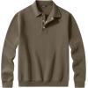 imageJMIERR Mens Casual Cotton Polo Sweatshirts Long Sleeve Button Collared Pullover ShirtsKhaki