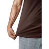 imageJMIERR Mens Muscle Slim T Shirts Texture V Neck Longline Henley Gym Workout Athletic Tee ShirtB Dark Brown