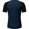 imageJMIERR Mens Muscle Slim T Shirts Texture V Neck Longline Henley Gym Workout Athletic Tee ShirtC Blue  Black