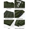 imageJMIERR Mens 2 Piece Outfits Crew Neck Sweatshirt Tracksuit ampamp Joggers Sweatpants Sweatsuit SetGreen