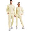 imageJMIERR Mens 2 Piece Outfits Knit Jacquard Pullover Sweatshirt Tracksuit ampamp Joggers Sweatpants Sweatsuit Sets with PocketsApricot