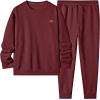imageJMIERR Mens 2 Piece Outfits Knit Jacquard Pullover Sweatshirt Tracksuit ampamp Joggers Sweatpants Sweatsuit Sets with PocketsBurgundy