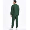 imageJMIERR Mens 2 Piece Outfits Knit Jacquard Pullover Sweatshirt Tracksuit ampamp Joggers Sweatpants Sweatsuit Sets with PocketsDark Green