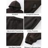 imageJMIERR Mens 2 Piece Outfits Hoodie Sweatshirt Tracksuit ampamp Joggers Sweatpants Sweatsuit SetChocolate Brown