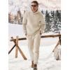imageJMIERR Mens 2 Piece Outfits Hoodie Sweatshirt Tracksuit ampamp Joggers Sweatpants Sweatsuit SetCream