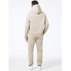 imageJMIERR Mens 2 Piece Outfits Hoodie Sweatshirt Tracksuit ampamp Joggers Sweatpants Sweatsuit SetCream
