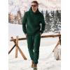 imageJMIERR Mens 2 Piece Outfits Hoodie Sweatshirt Tracksuit ampamp Joggers Sweatpants Sweatsuit SetDark Green
