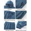 imageJMIERR Mens 2 Piece Outfits Hoodie Sweatshirt Tracksuit ampamp Joggers Sweatpants Sweatsuit SetSky Blue