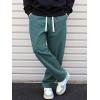 imageJMIERR Mens Corduroy Pants Casual Baggy Pants Wide Leg Loose Fit Joggers Sweatpants Elastic Waist Drawstring with PocketsBlue