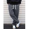 imageJMIERR Mens Corduroy Pants Casual Baggy Pants Wide Leg Loose Fit Joggers Sweatpants Elastic Waist Drawstring with PocketsGrey